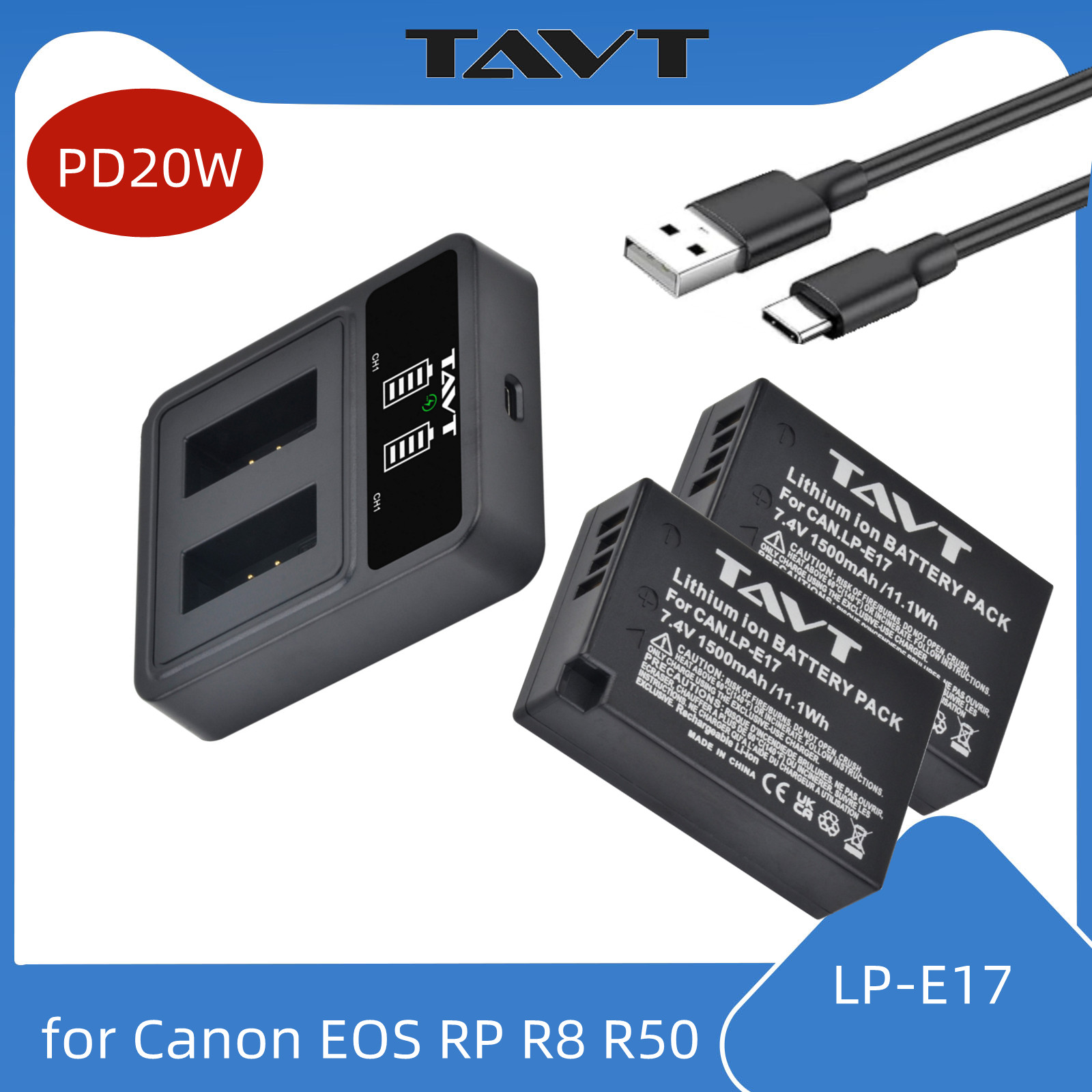 Canon Camera Eos R8 - LP-E17 LPE17 LP E17 Kamera Pili
