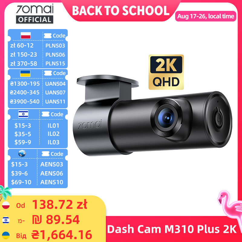 Xiaomi Photography Kit - 70mai M310 Plus 2K 1440P Araç