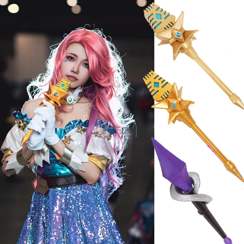 Photography Youtube - LOL KDA Seraphine Cosplay Mikrofon Yıldızlı