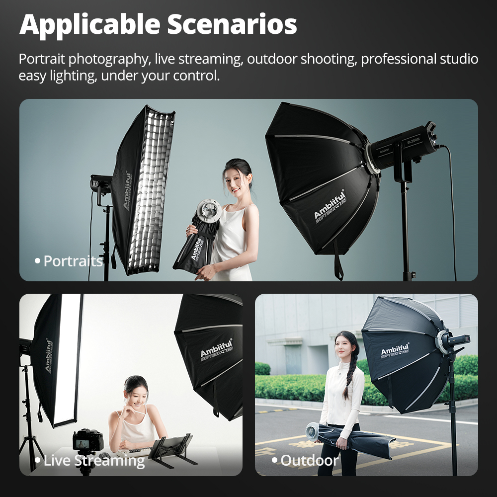 AMBITFUL Q3/Q7/Q9 Serisi Hızlı - Beauty Dish Softbox incelemesi ve fiyatı