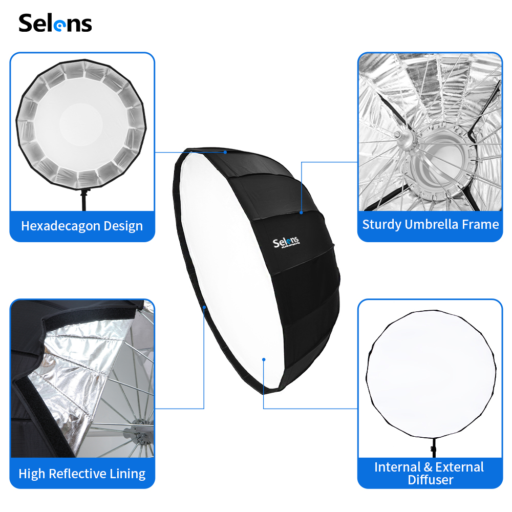 Selens 85cm şemsiye Radar Soft - Beauty Dish Softbox incelemesi ve fiyatı