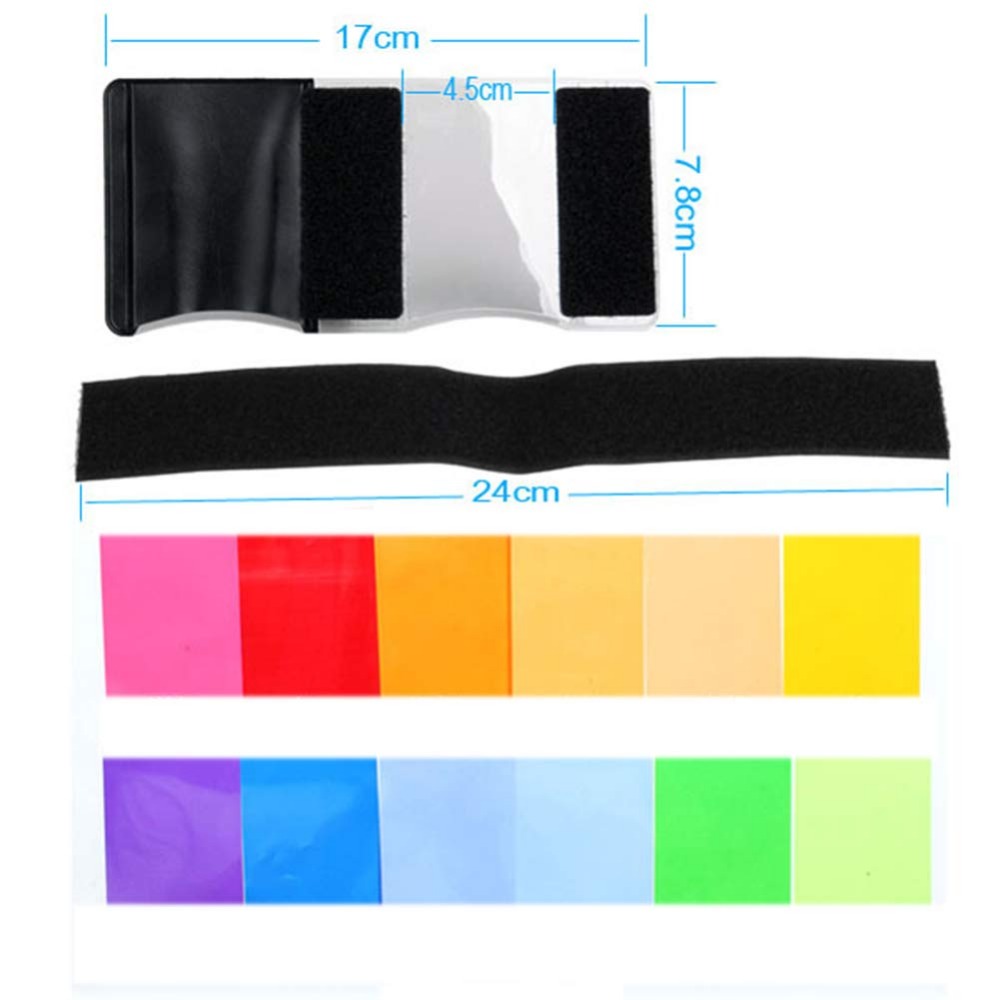 12 Renkli Kamera Flaş Jelleri  - Photography Kit Pro incelemesi ve fiyatı